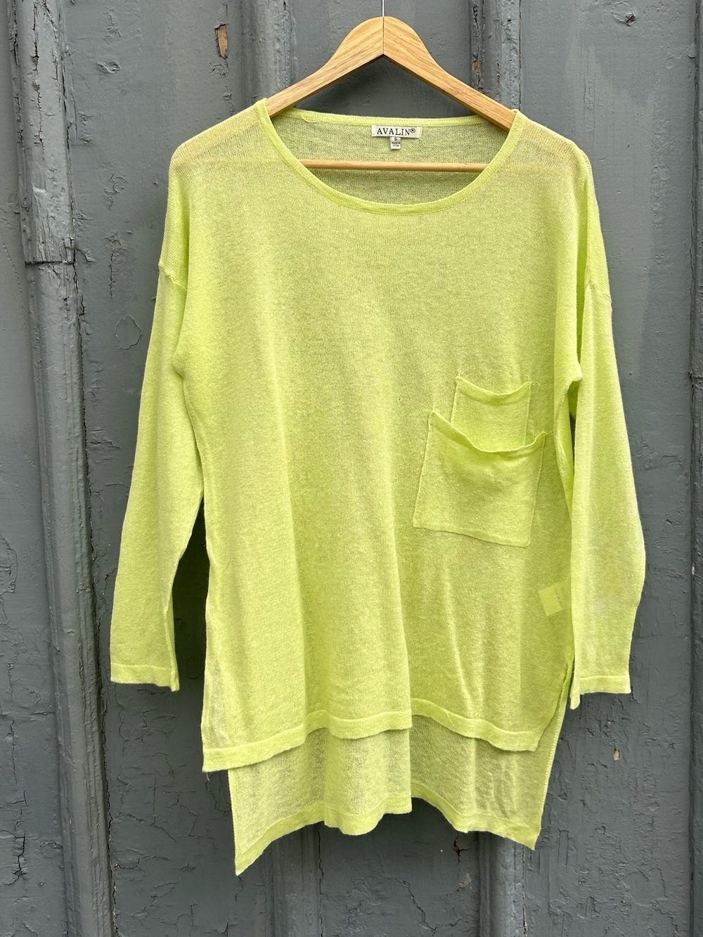 Avalin Cotton Linen Light Sweater, Small (fits oversized)